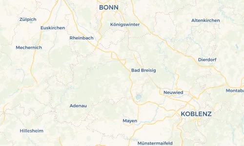 Regenradar Vorschaubild - Aktuelle Niederschläge in Königsfeld und Umgebung