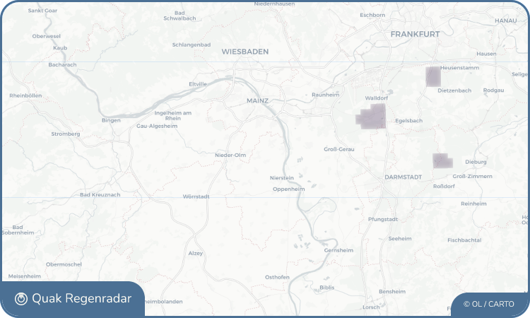 Regenradar-Widget für Lörzweiler