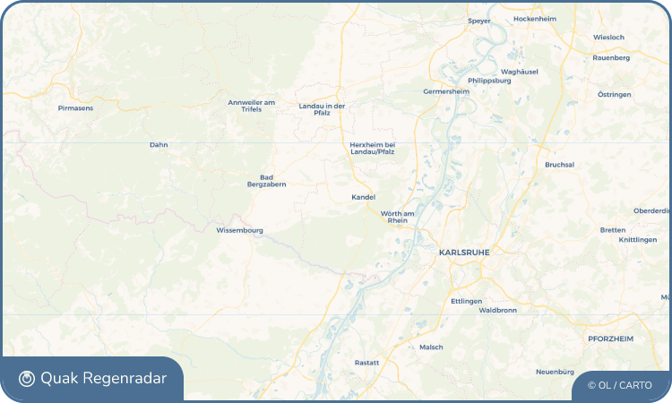 Quak Regenradar-Widget Minfeld