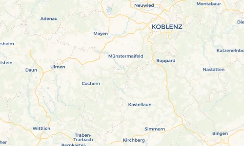 Regenradar Vorschaubild - Aktuelle Niederschläge in Müden (Mosel) und Umgebung