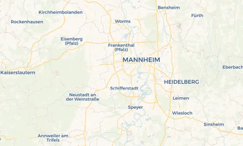Regenradar Vorschaubild - Aktuelle Niederschläge in Mutterstadt und Umgebung