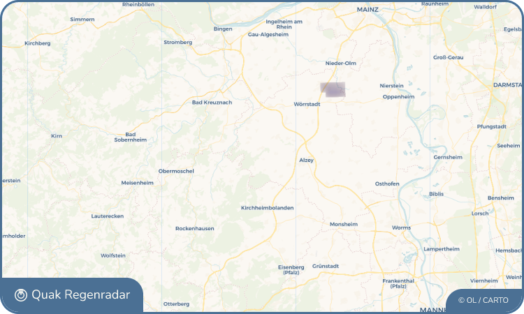 Quak Regenradar-Widget Nack