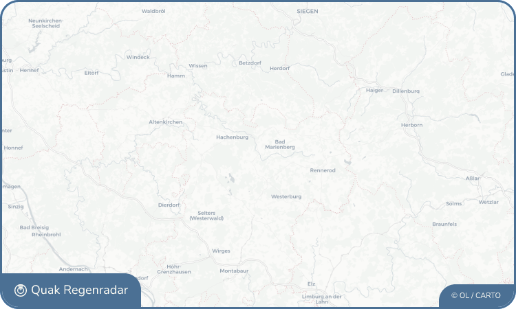 Regenradar-Widget für Nistertal