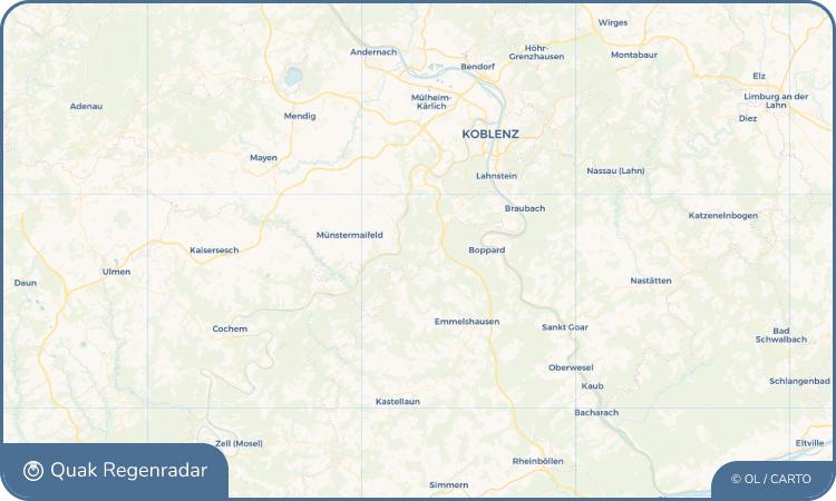Regenradar-Widget für Nörtershausen
