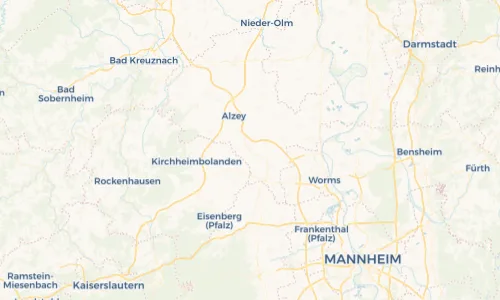Regenradar Vorschaubild - Aktuelle Niederschläge in Ober-Flörsheim und Umgebung