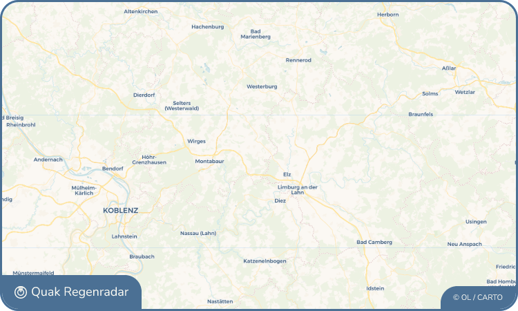 Quak Regenradar-Widget Obererbach