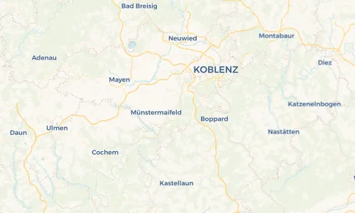 Regenradar Vorschaubild - Aktuelle Niederschläge in Oberfell und Umgebung