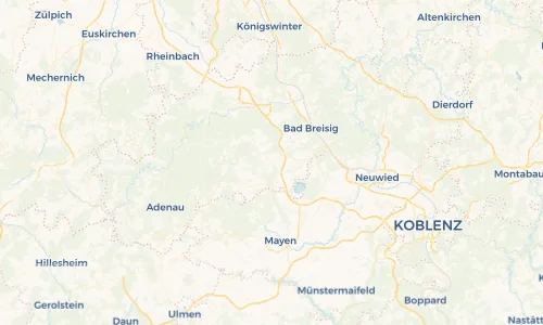 Regenradar Vorschaubild - Aktuelle Niederschläge in Oberzissen und Umgebung