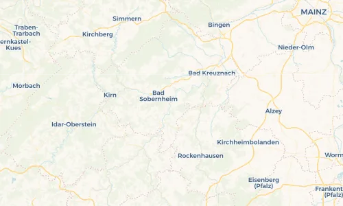 Regenradar Vorschaubild - Aktuelle Niederschläge in Odernheim am Glan und Umgebung