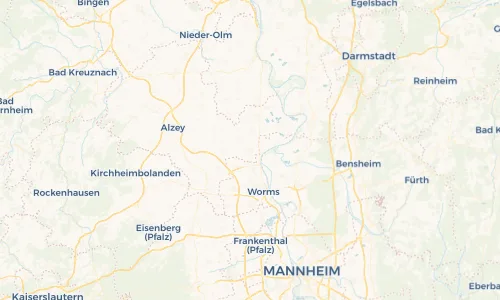 Regenradar Vorschaubild - Aktuelle Niederschläge in Osthofen und Umgebung