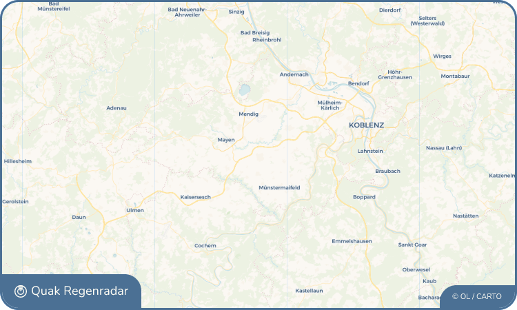Quak Regenradar-Widget Polch