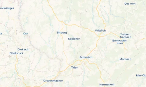 Regenradar Vorschaubild - Aktuelle Niederschläge in Preist und Umgebung