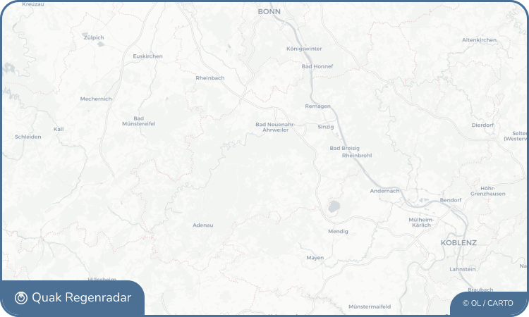 Regenradar-Widget für Ramersbach