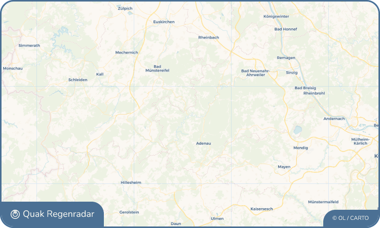 Quak Regenradar-Widget Schuld