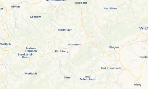 Regenradar Vorschaubild - Aktuelle Niederschläge in Simmern und Umgebung