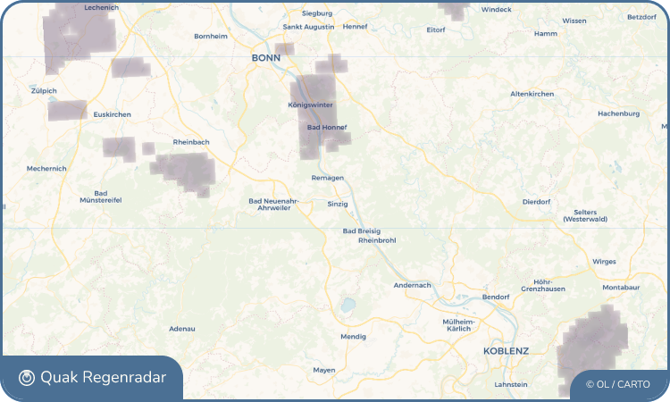 Quak Regenradar-Widget Sinzig