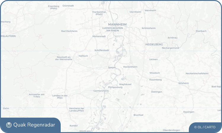 Regenradar-Widget für Speyer