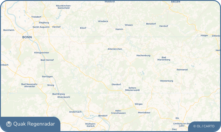 Quak Regenradar-Widget Steimel