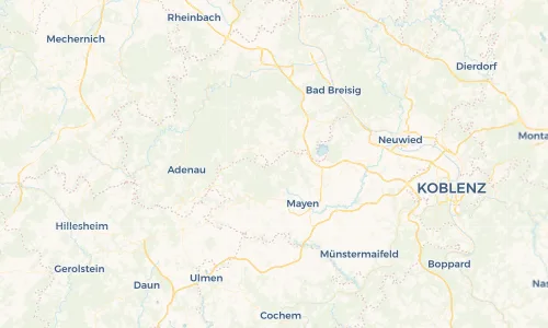 Regenradar Vorschaubild - Aktuelle Niederschläge in Volkesfeld und Umgebung