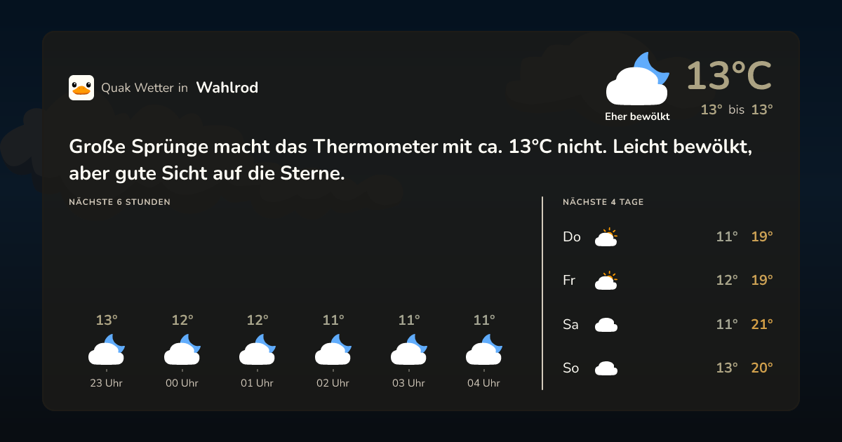Quak Wetter-Widget Wahlrod