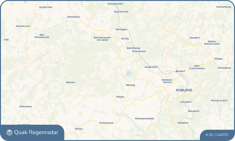 Quak Regenradar-Widget Wehr