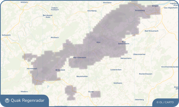 Quak Regenradar-Widget Weierbach