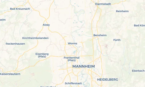 Regenradar Vorschaubild - Aktuelle Niederschläge in Worms und Umgebung