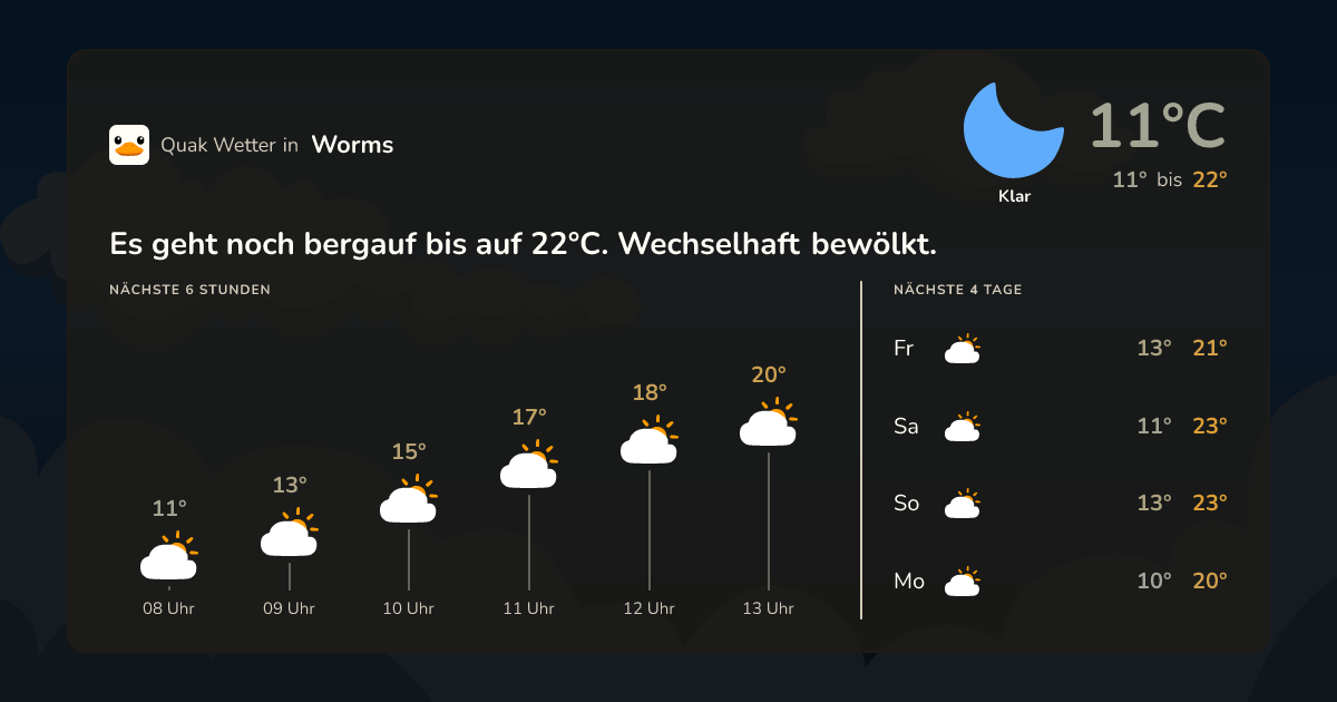 Quak Wetter-Widget Worms