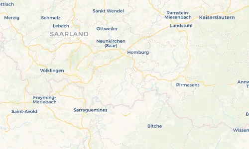 Regenradar Vorschaubild - Aktuelle Niederschläge in Blieskastel und Umgebung