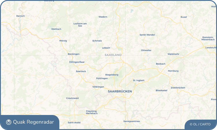 Regenradar-Widget für Heusweiler