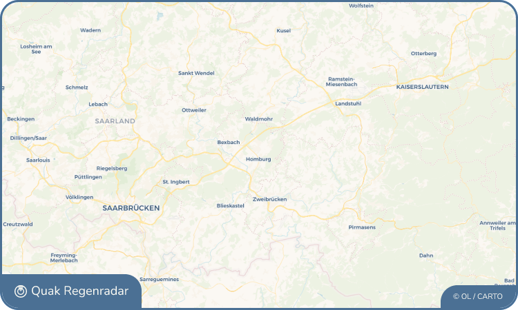 Quak Regenradar-Widget Homburg