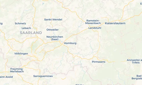 Regenradar Vorschaubild - Aktuelle Niederschläge in Homburg und Umgebung