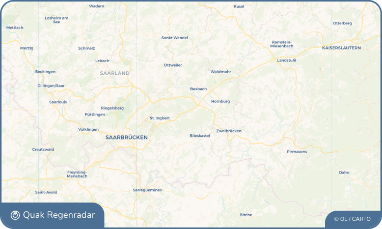 Quak Regenradar-Widget Kirkel
