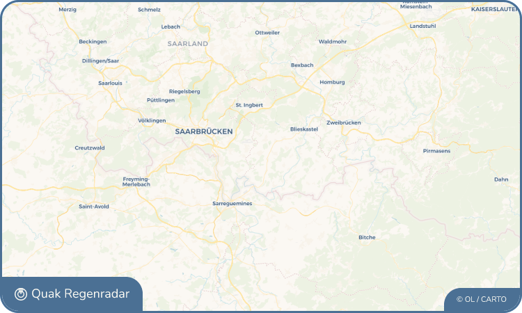 Quak Regenradar-Widget Mandelbachtal