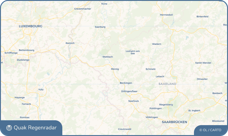 Quak Regenradar-Widget Merzig
