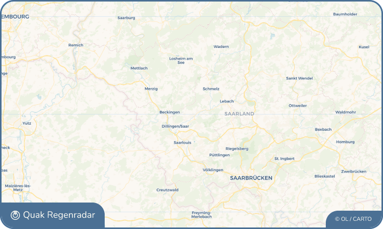Regenradar-Widget für Nalbach