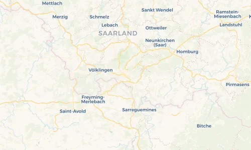 Regenradar Vorschaubild - Aktuelle Niederschläge in Saarbrücken und Umgebung