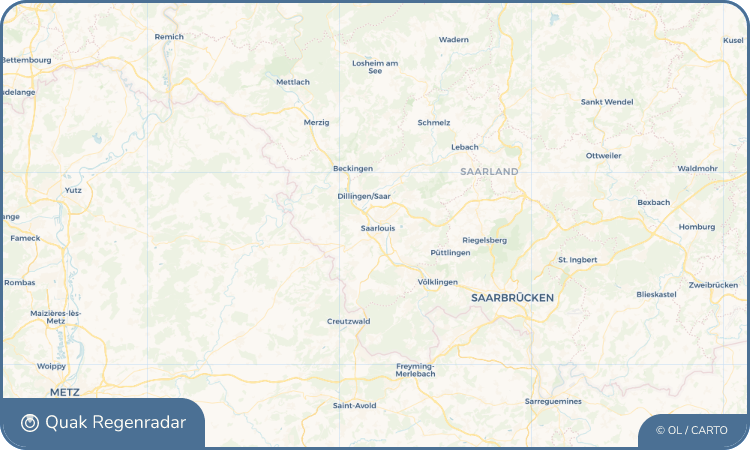 Quak Regenradar-Widget Saarlouis