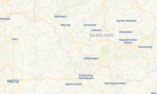 Regenradar Vorschaubild - Aktuelle Niederschläge in Saarlouis und Umgebung