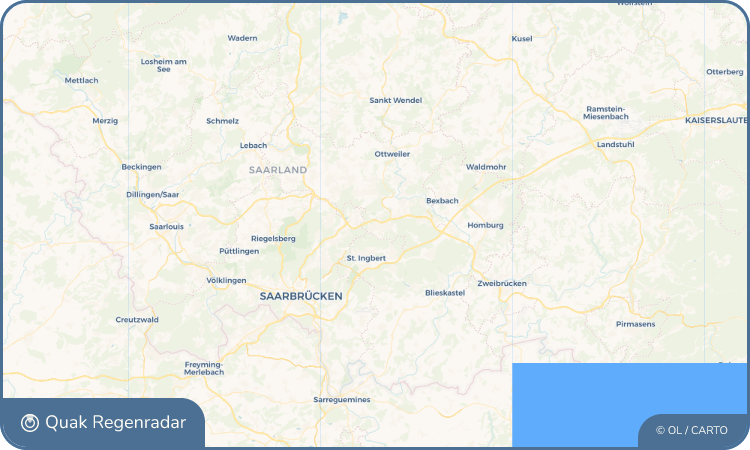 Quak Regenradar-Widget Spiesen-Elversberg