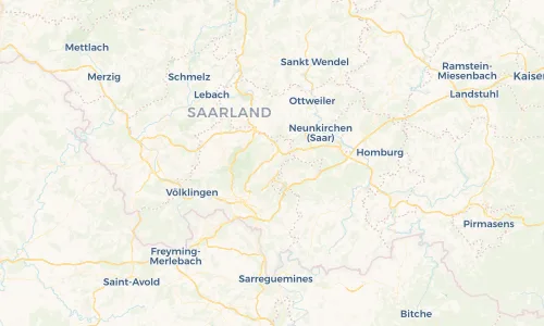 Regenradar Vorschaubild - Aktuelle Niederschläge in Sulzbach/Saar und Umgebung