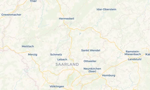 Regenradar Vorschaubild - Aktuelle Niederschläge in Theley und Umgebung