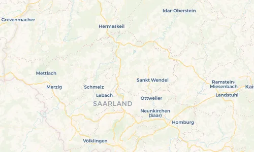 Regenradar Vorschaubild - Aktuelle Niederschläge in Tholey und Umgebung