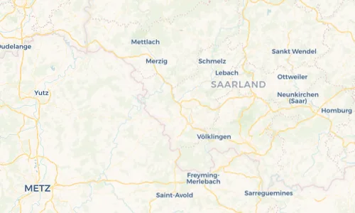 Regenradar Vorschaubild - Aktuelle Niederschläge in Wallerfangen und Umgebung
