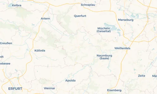Regenradar Vorschaubild - Aktuelle Niederschläge in Bad Bibra und Umgebung