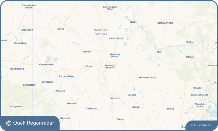 Regenradar-Widget für Bernburg (Saale)