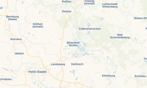 Regenradar Vorschaubild - Aktuelle Niederschläge in Bitterfeld-Wolfen und Umgebung