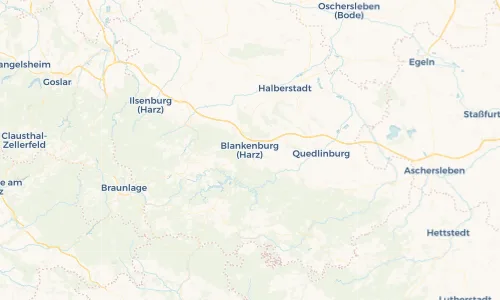 Regenradar Vorschaubild - Aktuelle Niederschläge in Blankenburg (Harz) und Umgebung