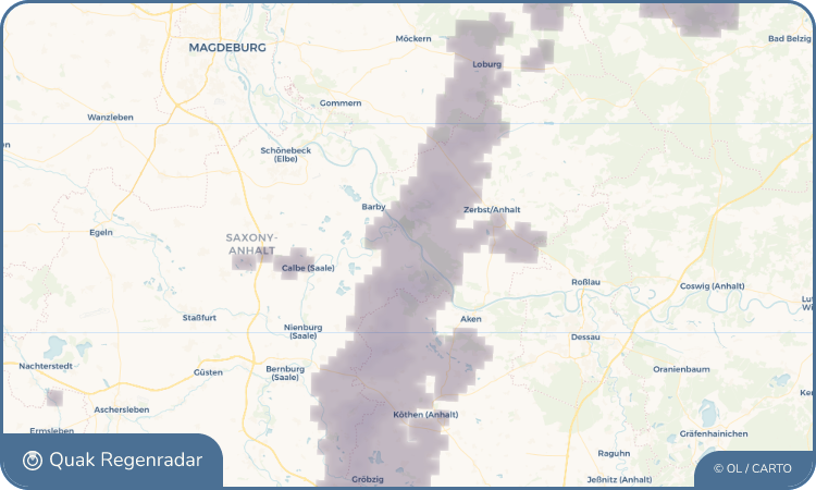 Regenradar-Widget für Breitenhagen