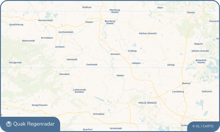 Quak Regenradar-Widget Friedeburg (Saale)